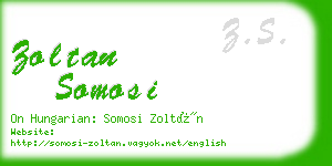 zoltan somosi business card